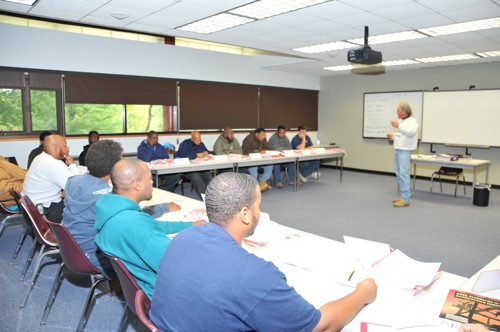 teaching in classroom